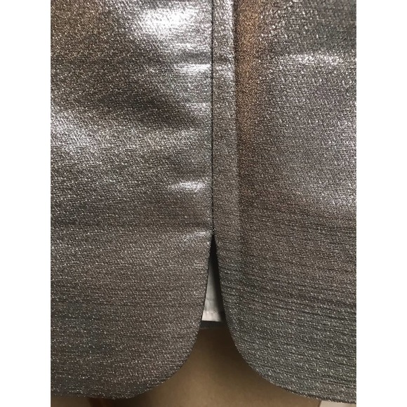 H&M Silver Metallic Skirt with Pockets Size 12 - Picture 7 of 15